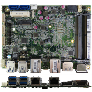 Foto SBC ECX de 3.5” con procesador ULT Intel® Skylake / Kaby Lake.